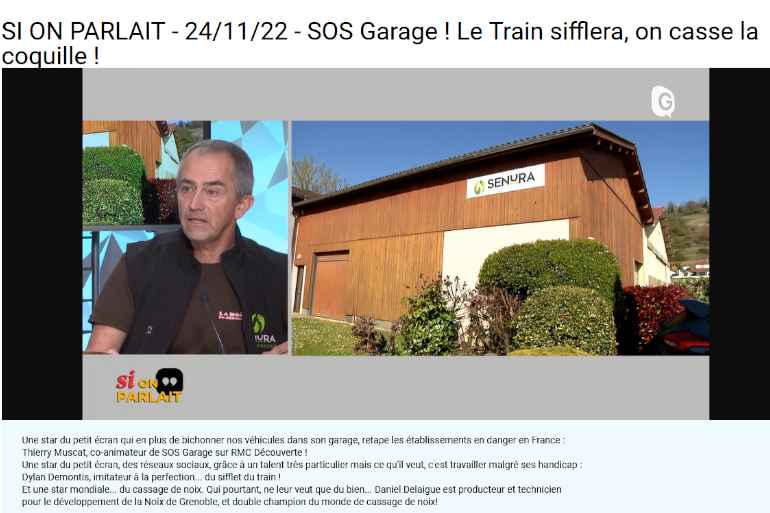 Invité de l'émission "si on parlait" le 24/11/22 sur TV Grenoble à 20h00, Daniel Delaigue a porté les valeurs de la noix de Grenoble et de la filière devant de nombreux téléspectateurs.